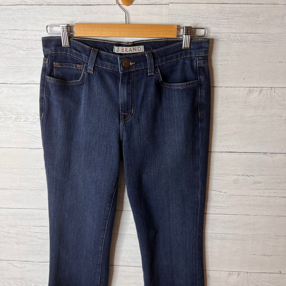 J Brand Jeans Womens Size 28 Dark Wash Straight Leg Cotton Blend Stretch - Picture 5 of 16